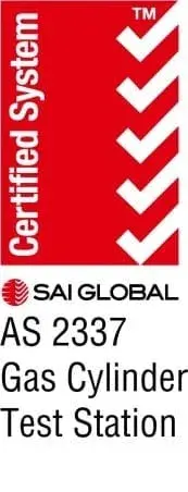SAI Global AS 2337 certified gas cylinder test station